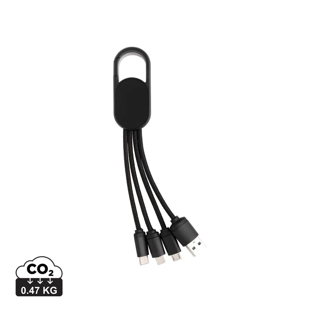 Kabel s karabinerom 4u1 P302.07 black-0