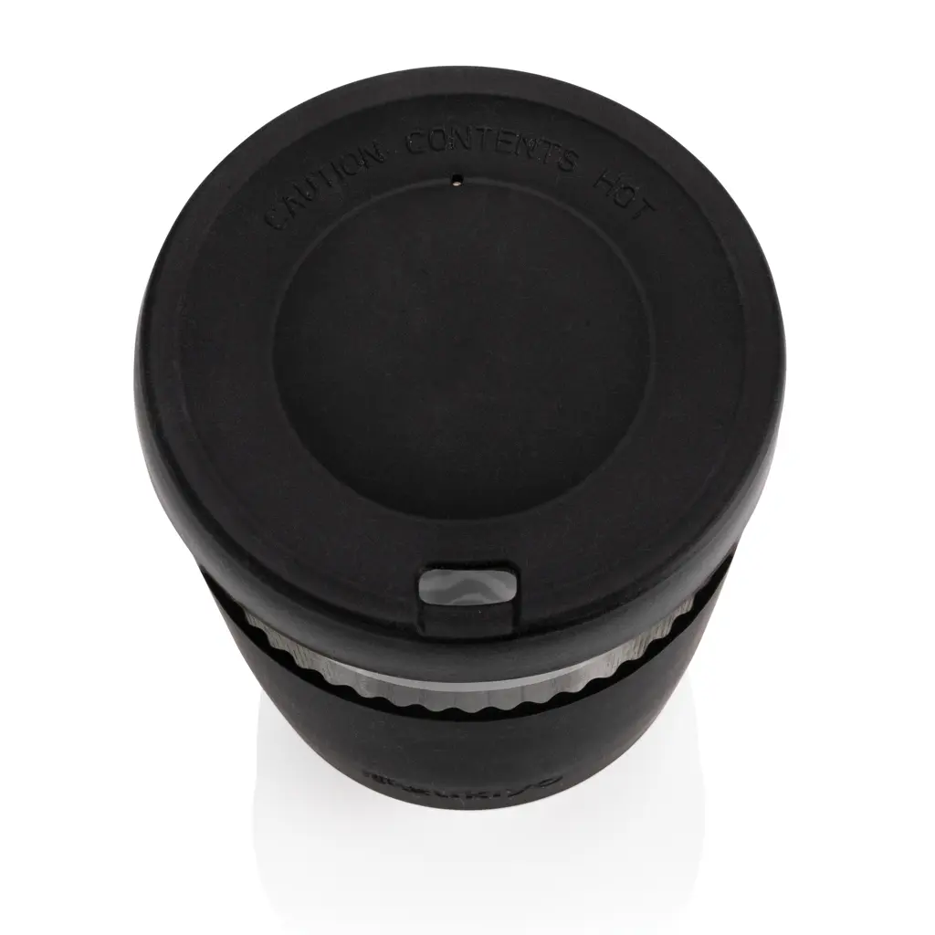 Čaša sa silikonskim poklopcem i navlakom, 360 ml Ukiyo P432.70 black-5