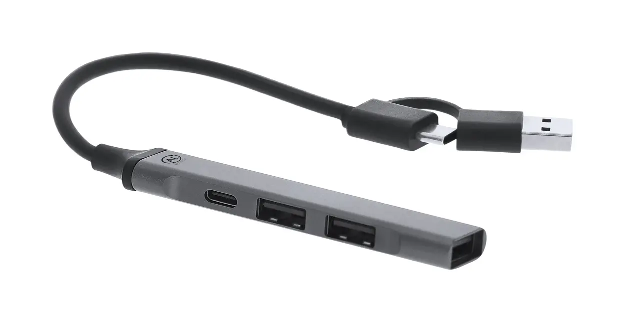 USB hub Zlip AP735513 silver 91×17×5 mm-0