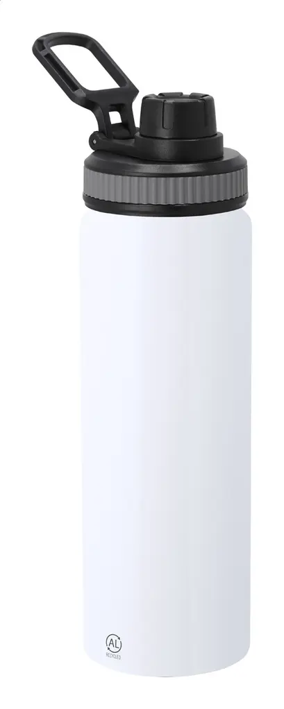 Sportska boca od recikliranog aluminija Skizz AP735522 white ø80×243 mm-0