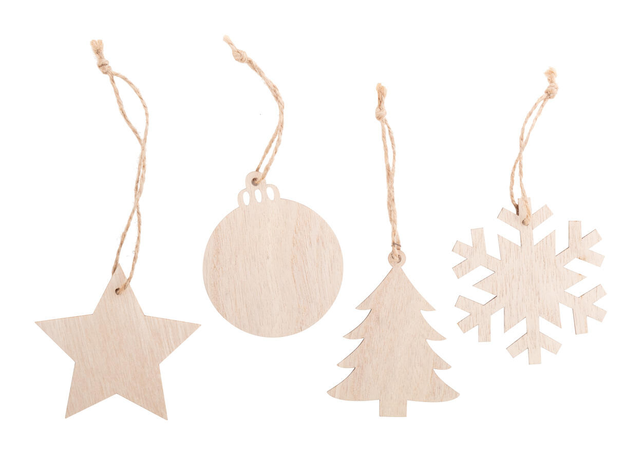 Ukras za božićno drvce Rosvik AP845187 natural 63×80×2 mm-1