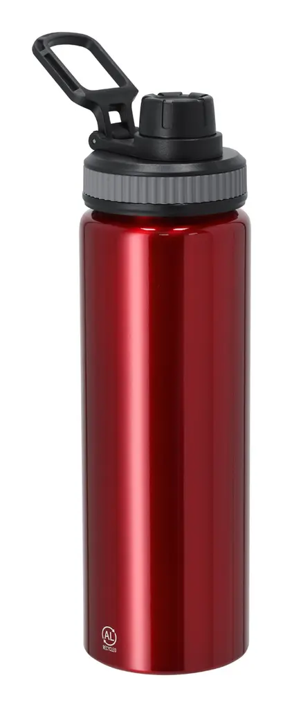 Sportska boca od recikliranog aluminija Skizz AP735522 red ø80×243 mm-0