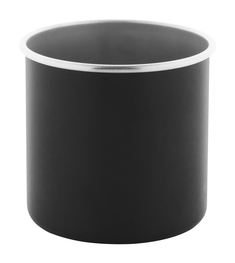 Šalica od recikliranog nehrđajućeg čelika Hossa AP800563 black ø83×80 mm-3