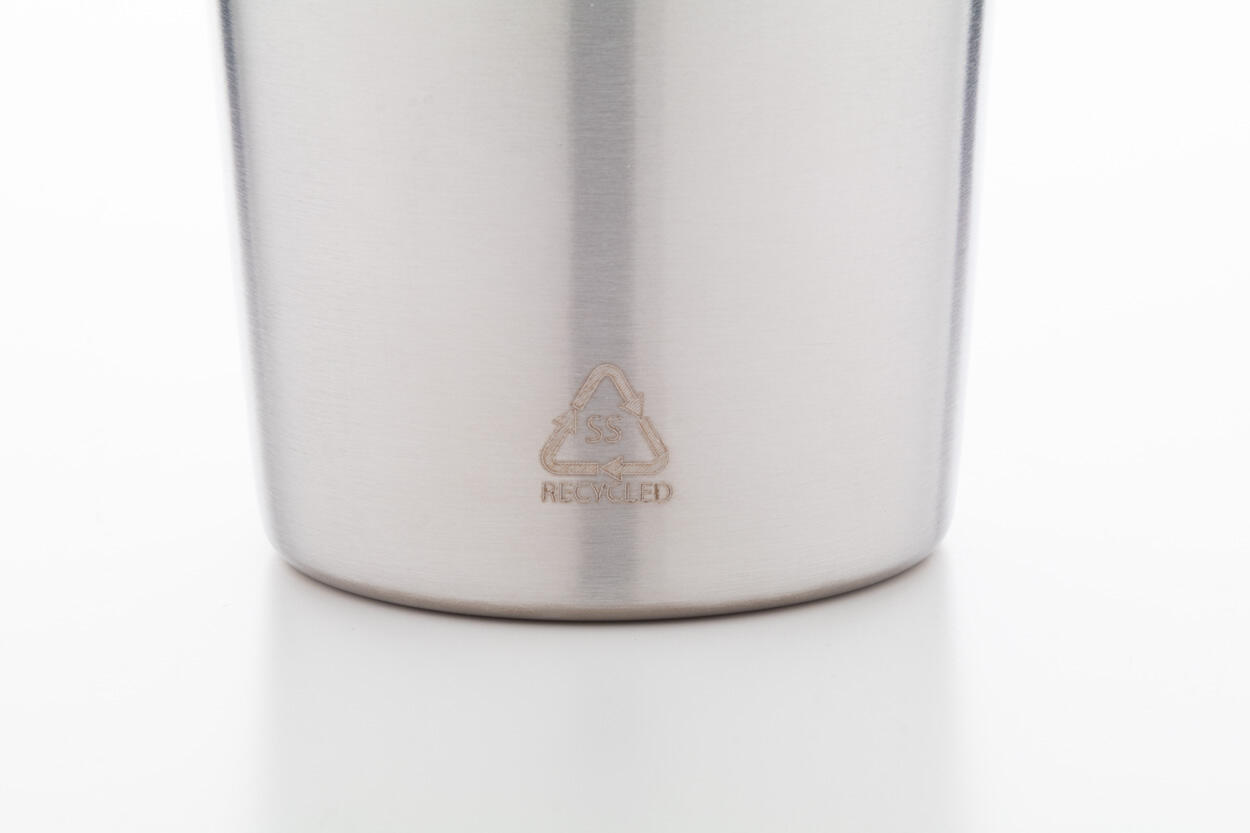 Čaša od recikliranog čelika Redisha Mono AP800564 silver ø78×108 mm-2