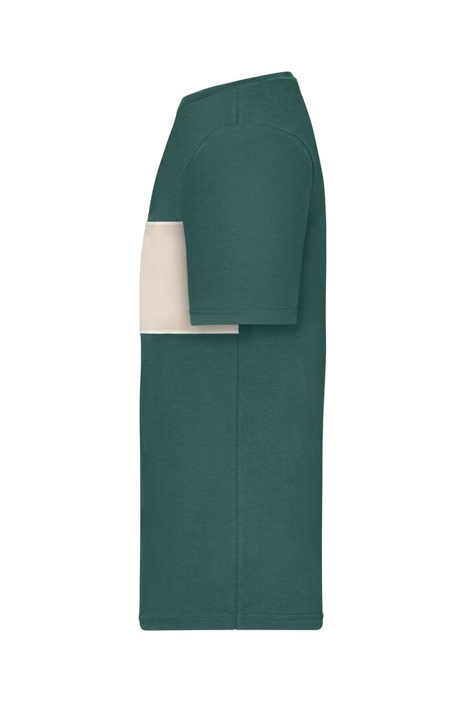 T-Shirt majica 8049 smoky-green/sandstone XXS-1