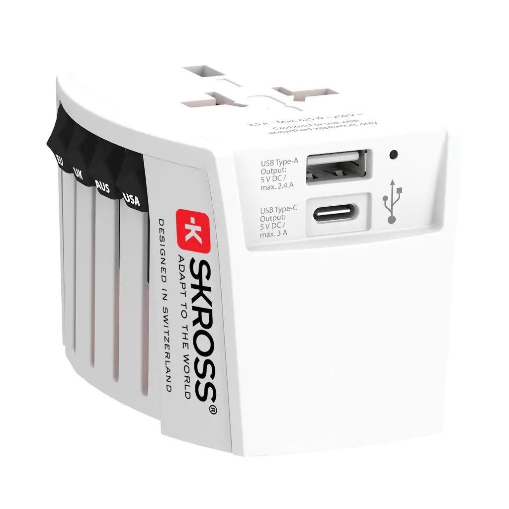 Putni adapter MUV s 2 pola SKROSS RB1.30296 white-1