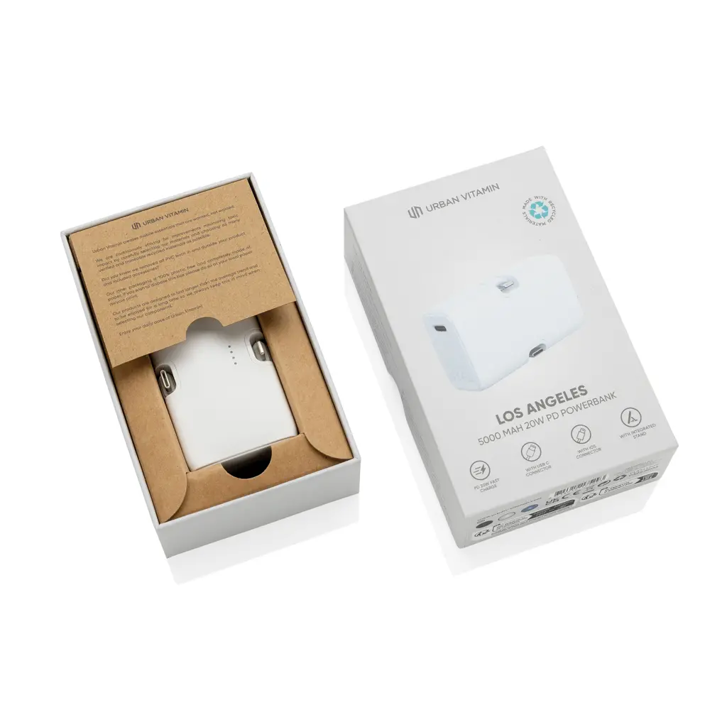 Power bank Urban Vitamin Los Angeles 20W P322.85 white-13