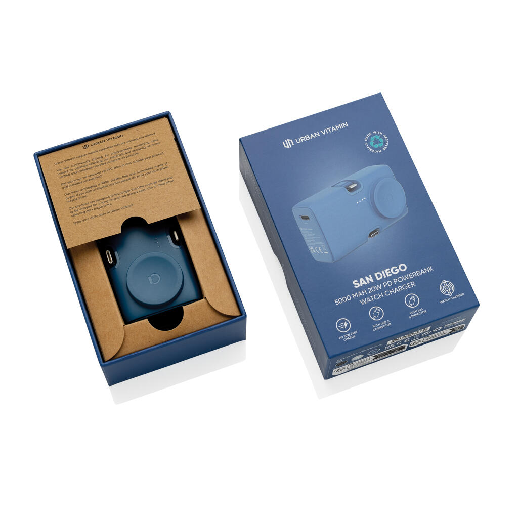 Power bank Urban Vitamin San Diego 20W P322.86 blue-15
