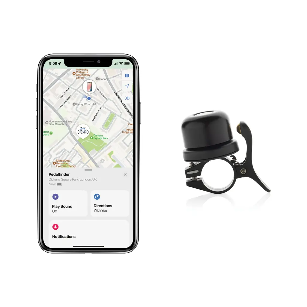 Zvono za bicikl Pedalfinder P301.61 black-7