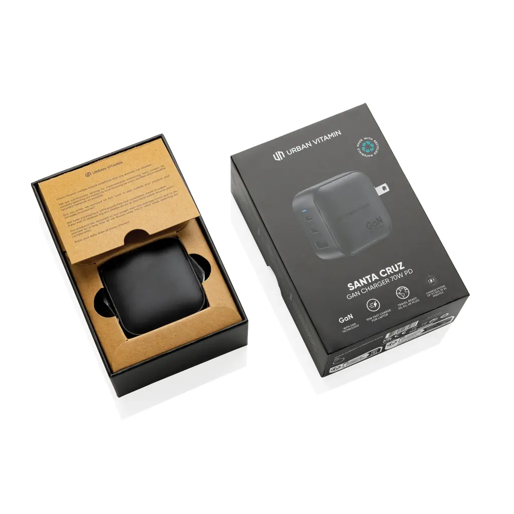 Punjač od 70W GAN Urban Vitamin Santa Cruz RCS P301.98 black-18