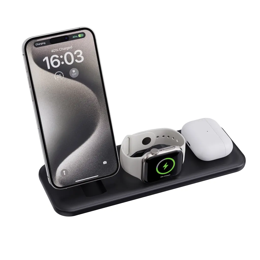 Magnetni punjač 15W Urban Vitamin Torrance 3 u 1 P309.50 black-3
