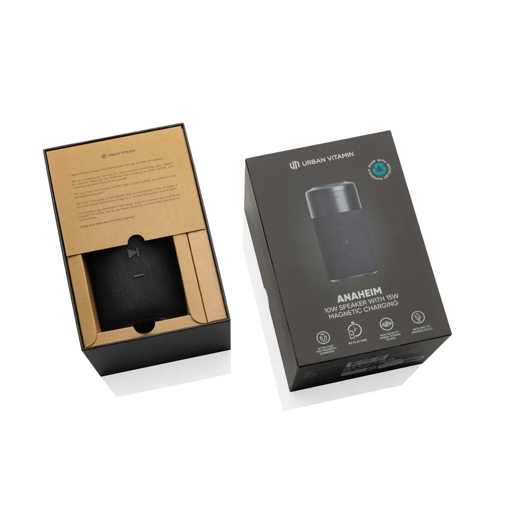 Zvučnik 10 W i punjač od 15 W Urban Vitamin Anaheim P331.58 black-29