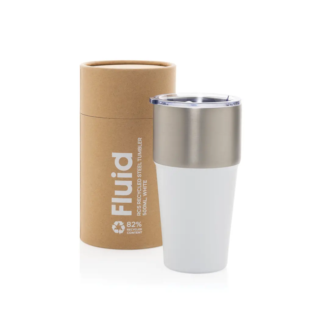 Putna čaša 500 ml Fluid RCS P437.13 white-12