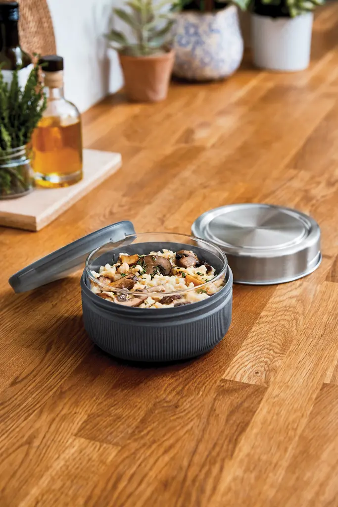 Staklena posuda za ručak 750 ml Black+Blum  P439.04 silver-23