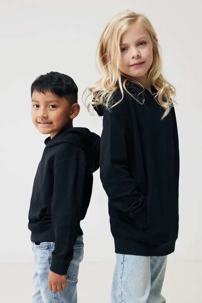 Iqoniq Yengo kids recycled cotton hoodie with sidepockets-14