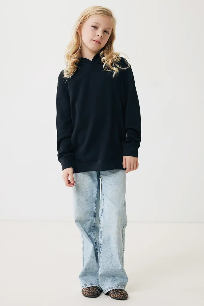 Iqoniq Yengo kids recycled cotton hoodie with sidepockets-16