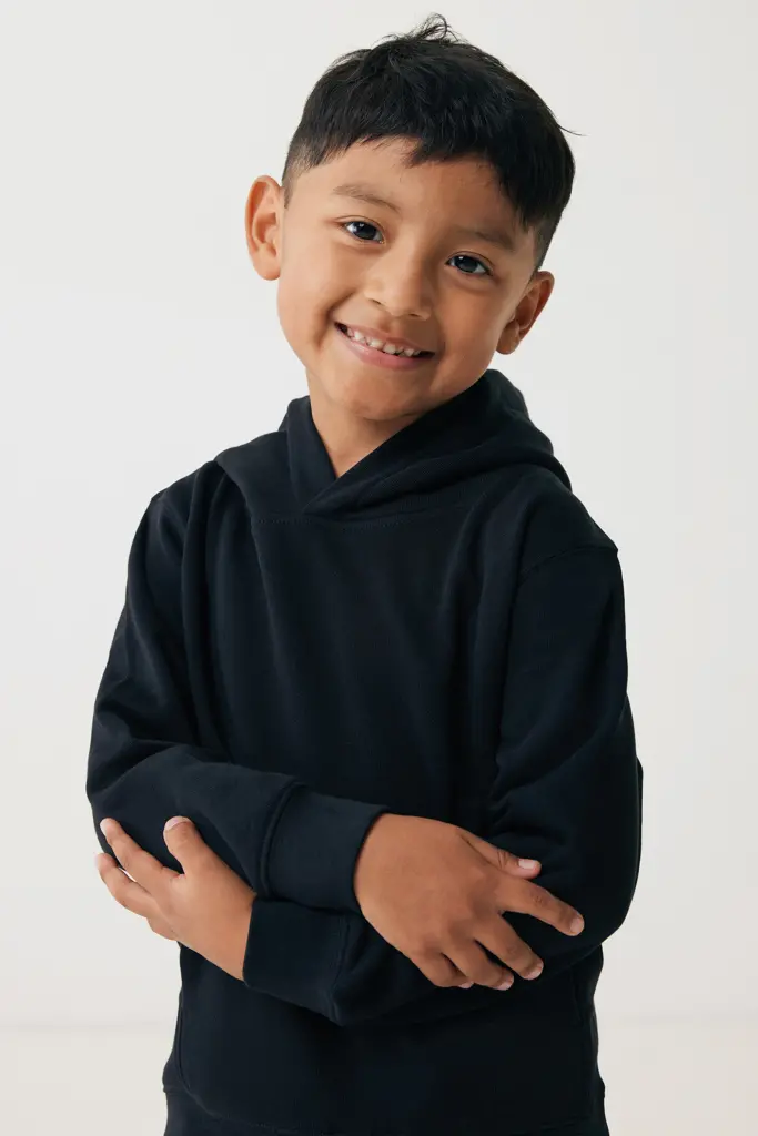 Iqoniq Yengo kids recycled cotton hoodie with sidepockets-32