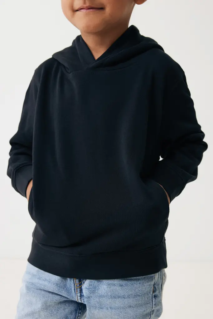 Iqoniq Yengo kids recycled cotton hoodie with sidepockets-34