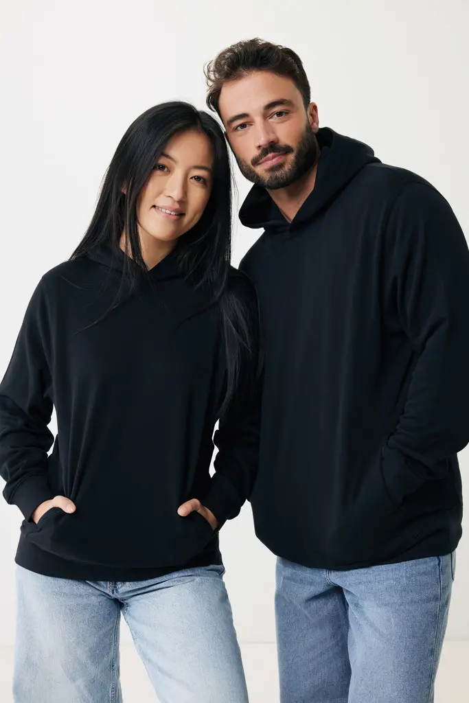 Iqoniq Yengo recycled cotton hoodie with sidepockets-9