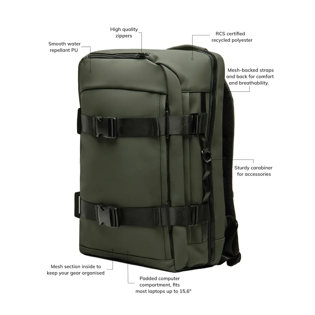 Ruksak VINGA Baltimore RCS V77501 green-12