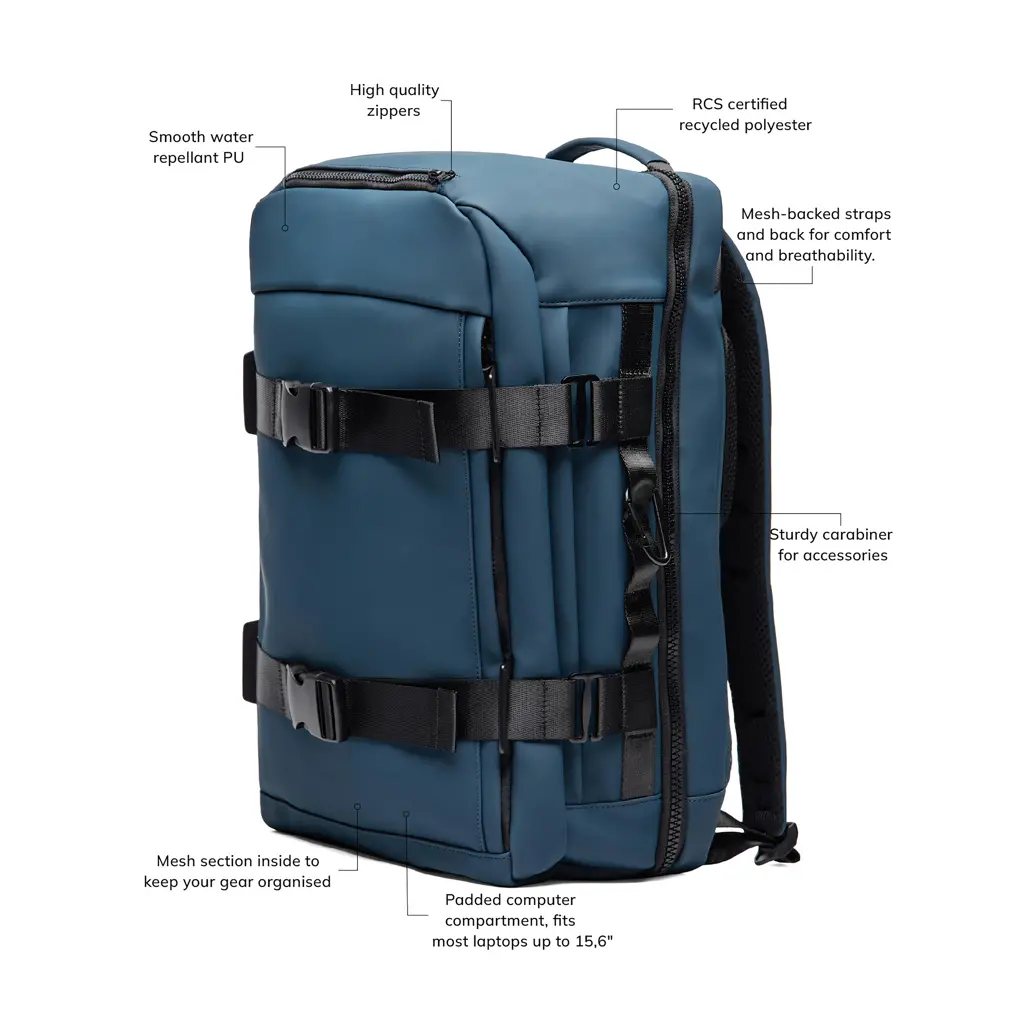 Ruksak VINGA Baltimore RCS V77501 navy-12