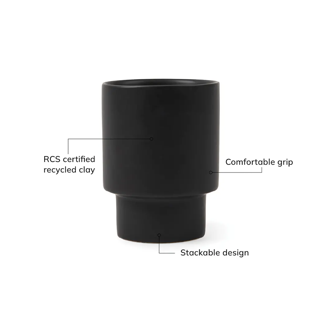 Šalica VINGA Nagano pure RCS V43402 black-6
