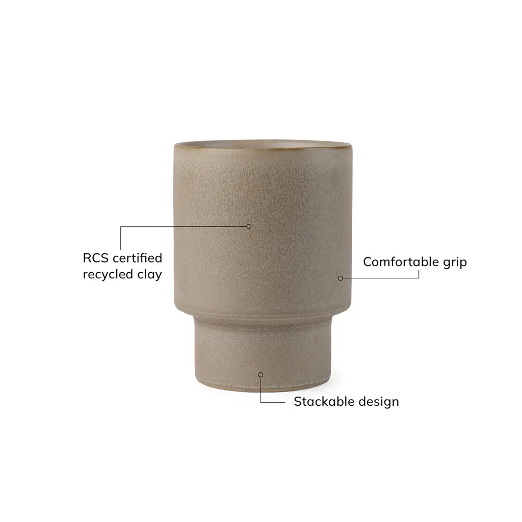 Šalica VINGA Nagano pure RCS V43402 beige-6