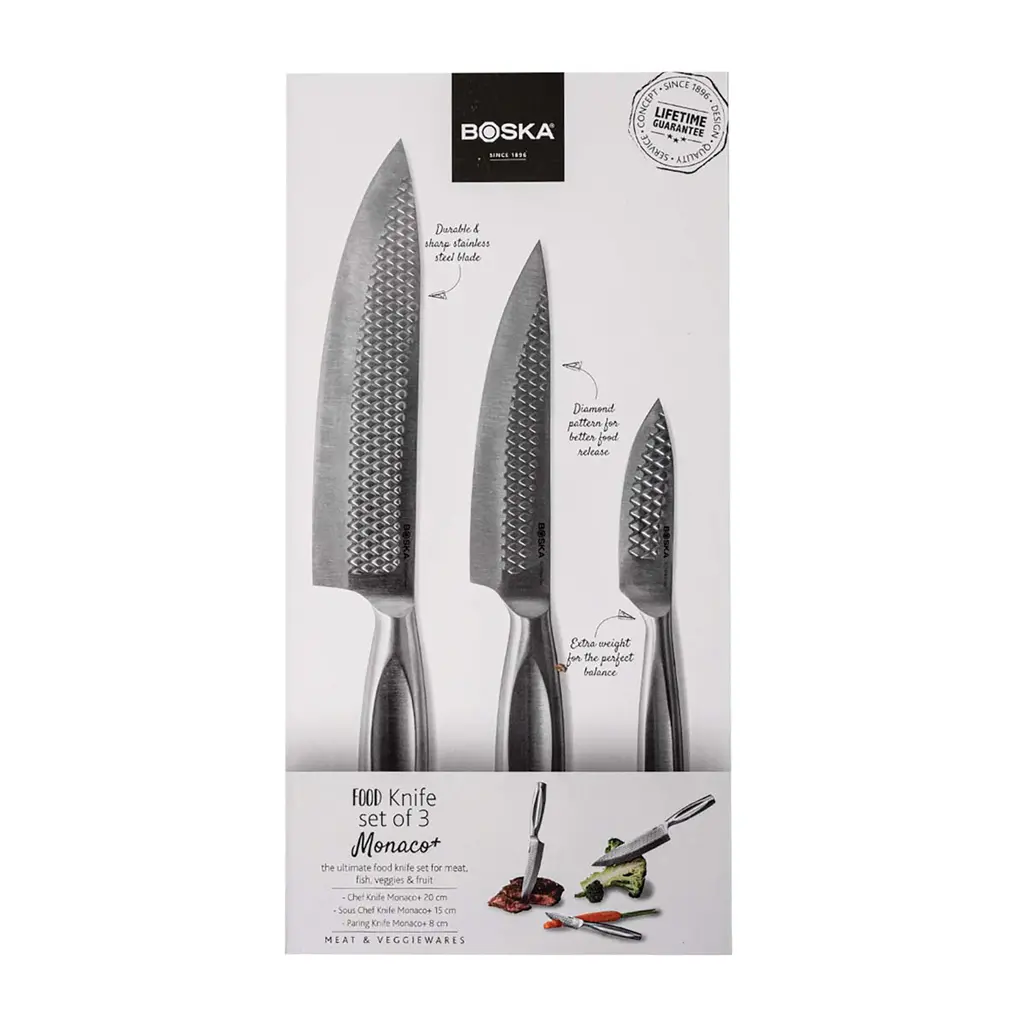 Kuhinjski noževi set od 3 kom Monaco+ BOSKA RB30713 steel-18