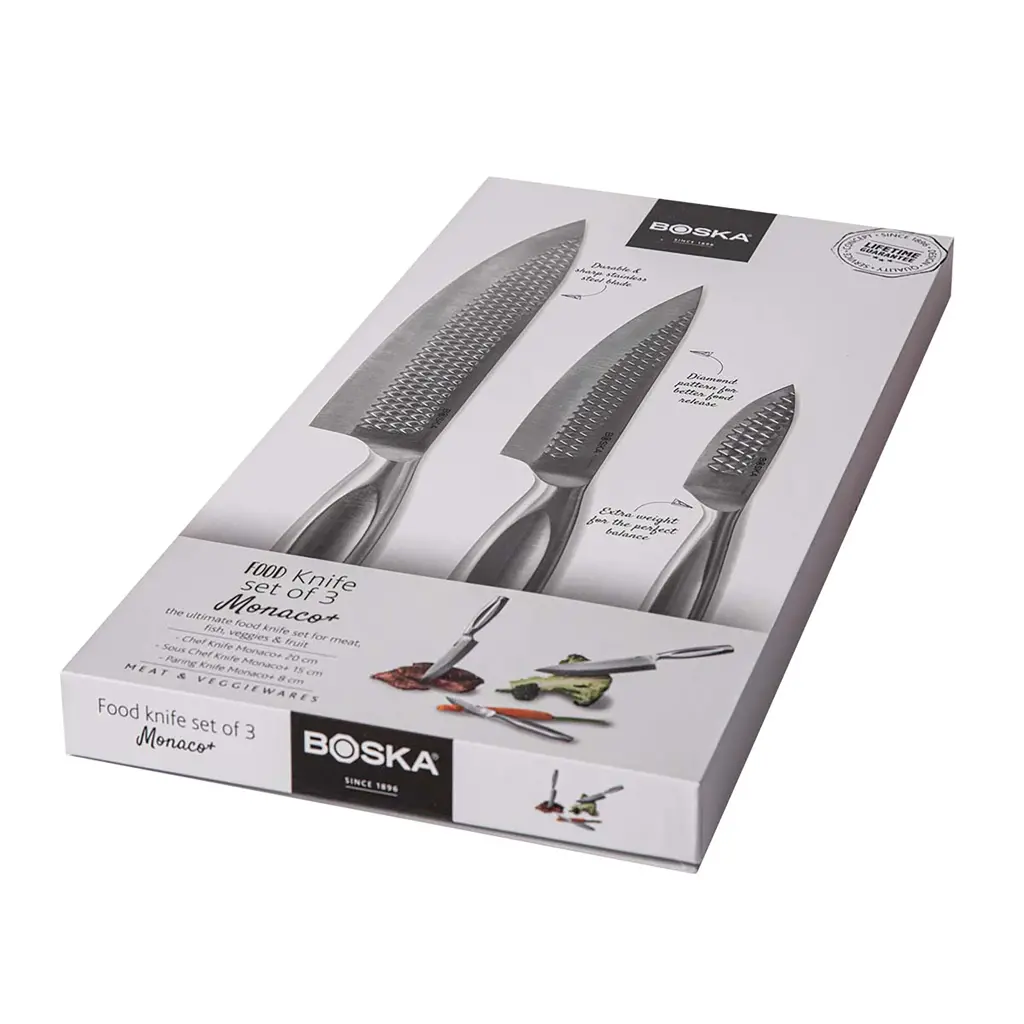 Kuhinjski noževi set od 3 kom Monaco+ BOSKA RB30713 steel-19