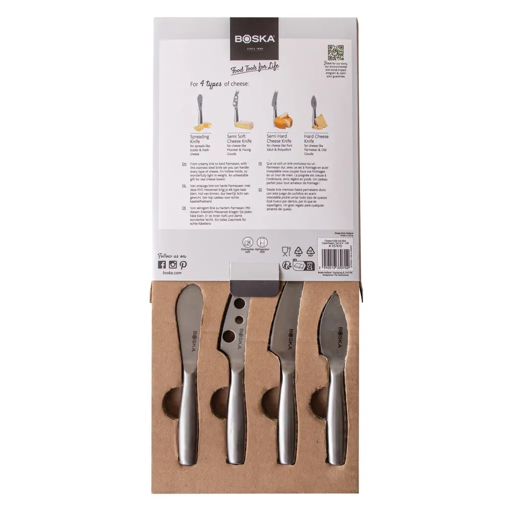Set noževa za sir Mini Copenhagen BOSKA RB35761 steel-39
