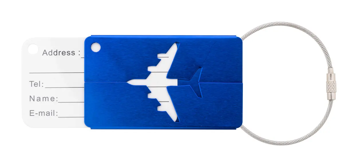 Oznaka za prtljagu Orlando AP808121 blue 75×46×3 mm-1