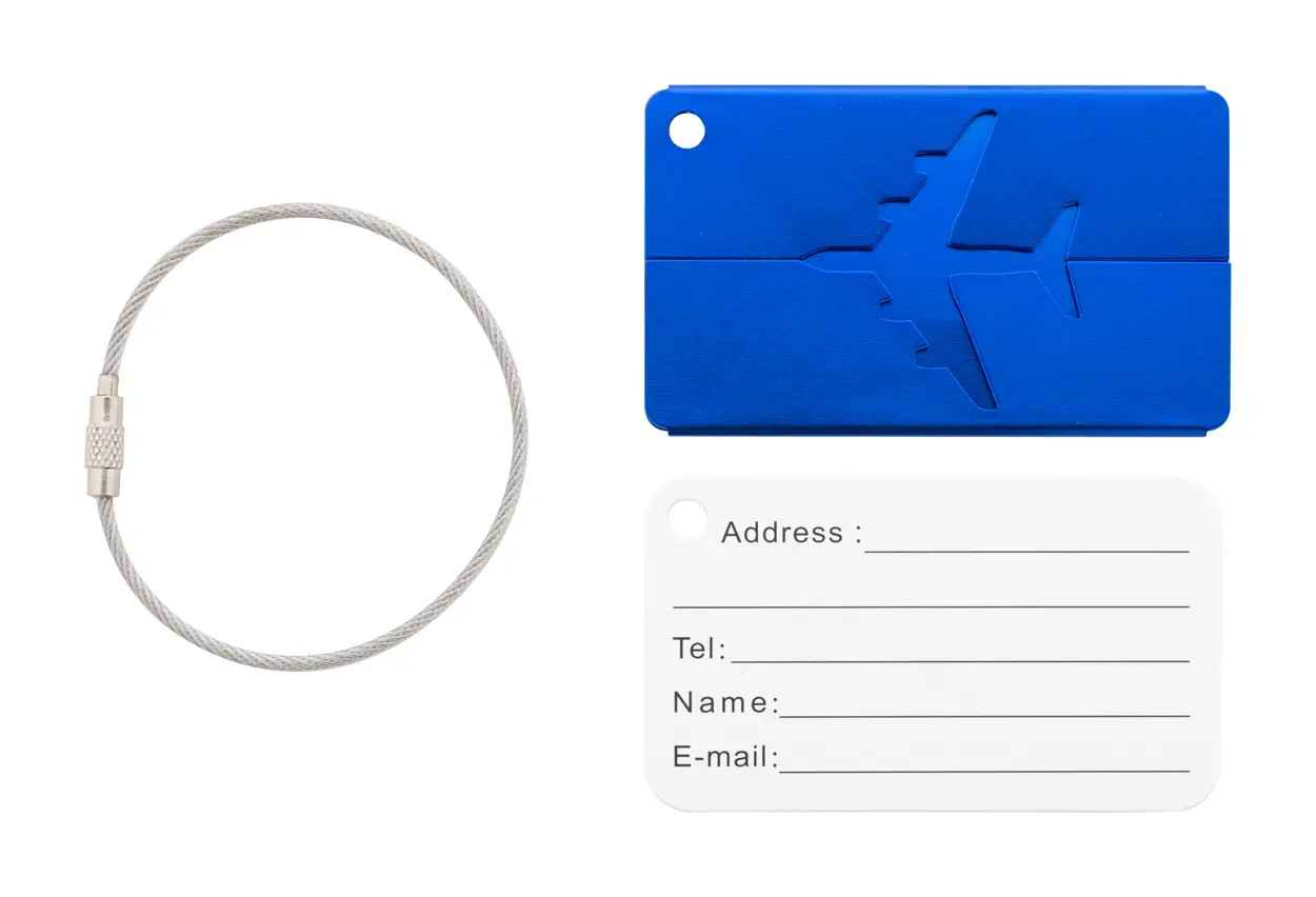 Oznaka za prtljagu Orlando AP808121 blue 75×46×3 mm-3