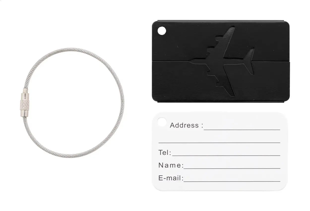 Oznaka za prtljagu Orlando AP808121 black 75×46×3 mm-4