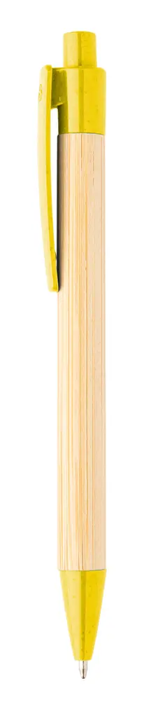 Kemijska olovka od bambusa Boothic AP810427 yellow ø11×142 mm-2