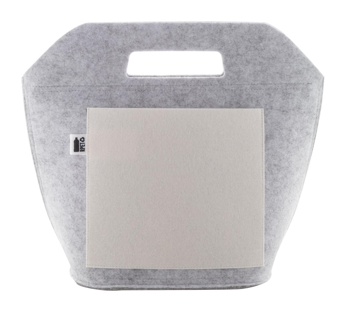 RPET rashladna torba CUSTOM MADE CreaFelt Coolgrab AP716769 grey, white 310×270×145 mm-1