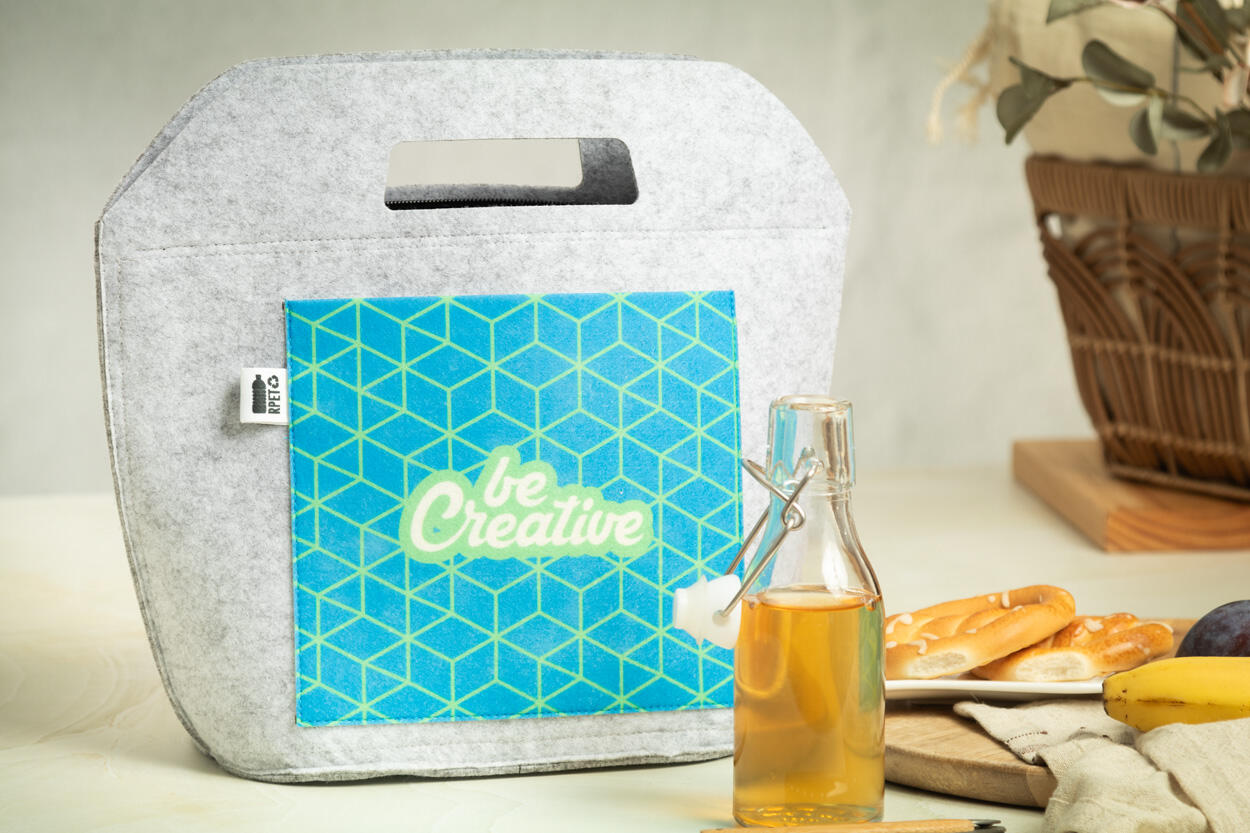 RPET rashladna torba CUSTOM MADE CreaFelt Coolgrab AP716769 grey, white 310×270×145 mm-4