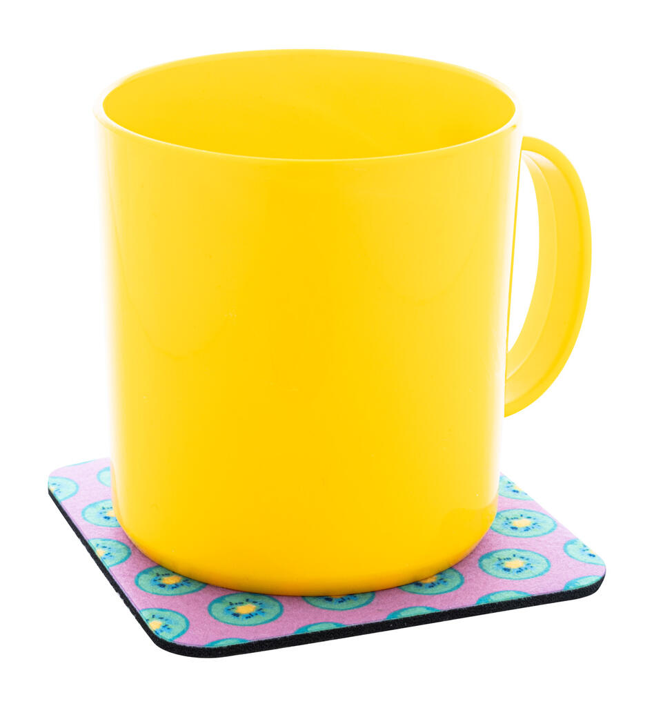 Podmetač od filca RPET, krug CreaFelt Drink Plus AP716900 white 95×95×3 mm-3