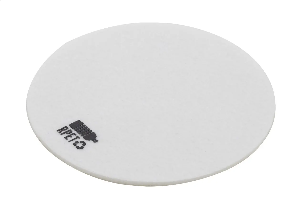 Podmetač od filca RPET AP808214 white ø100×2 mm-0