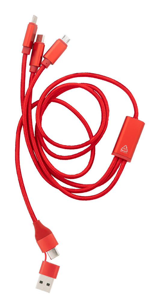 USB kabel za punjenje Ralong AP864059 red 16×1000×8 mm-2