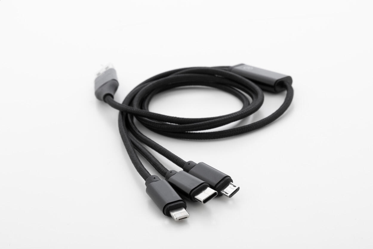 USB kabel za punjenje Ralong AP864059 black 16×1000×8 mm-1