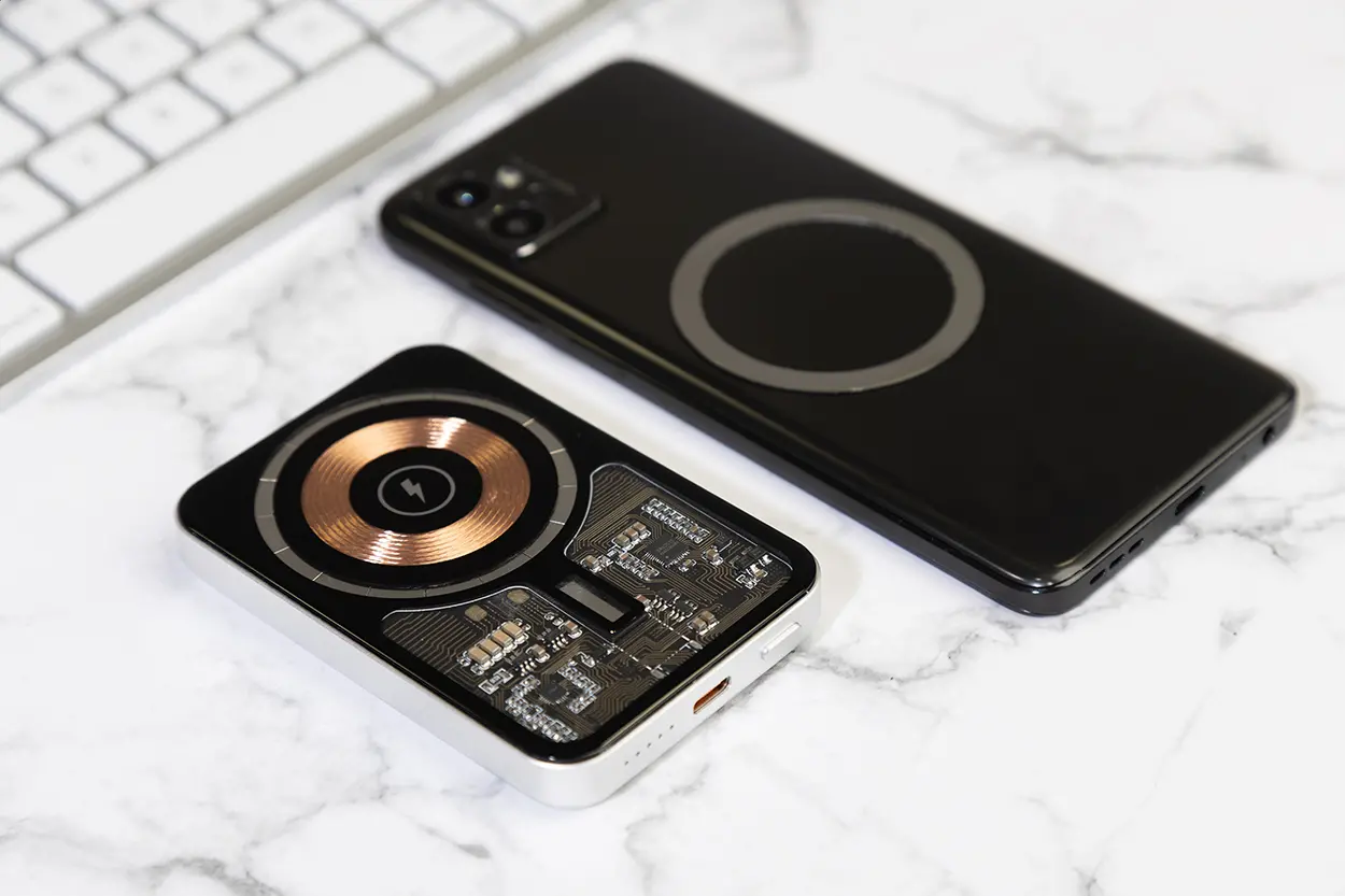 Power bank RaluSee AP864073 silver 63×94×12 mm-6