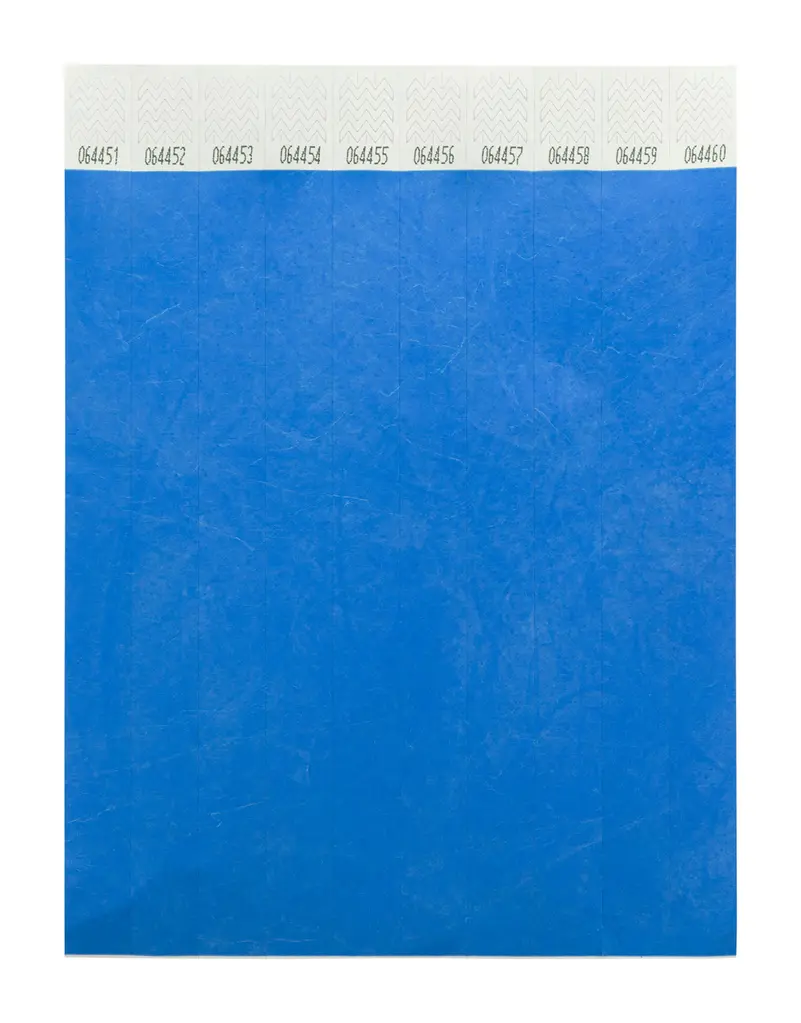 Festivalske narukvice Tyvek (10 kom) Wristvek AP717018 blue 190×255 mm-1