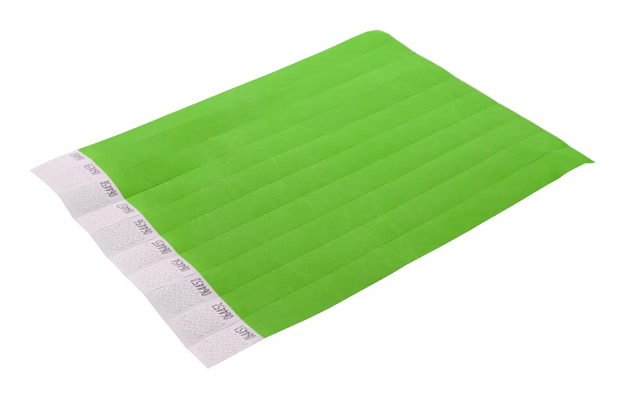 Festivalske narukvice Tyvek (10 kom) AP717018 green 190×255 mm-2
