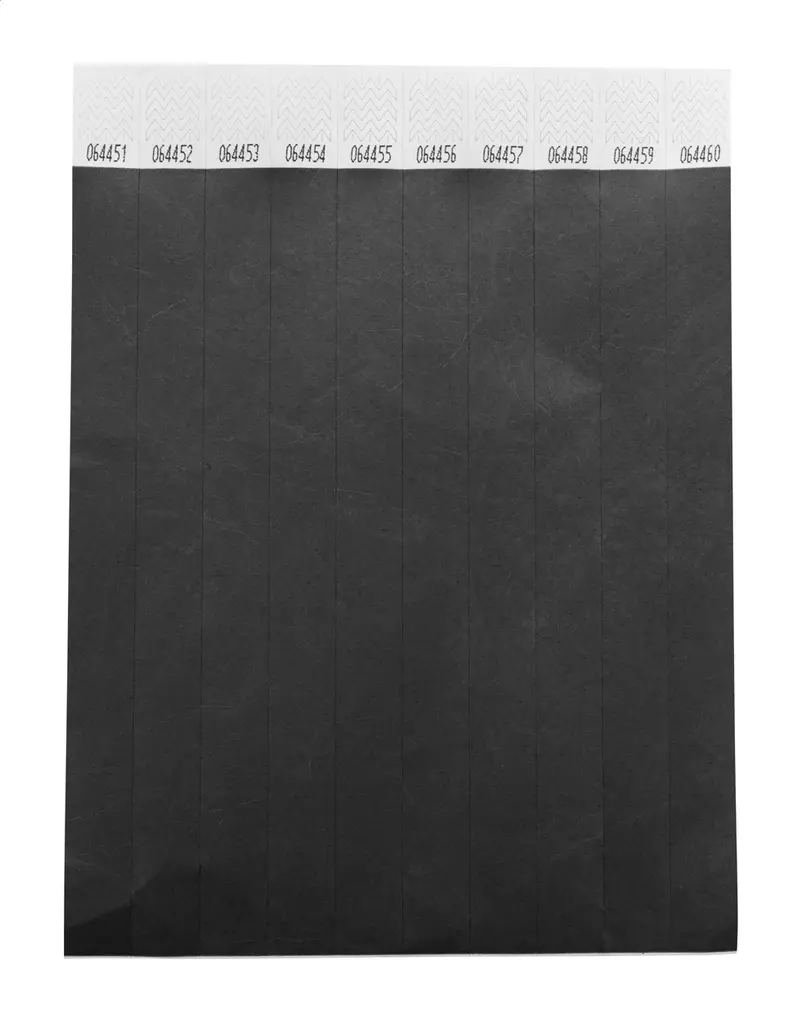Festivalske narukvice Tyvek (10 kom) Wristvek AP717018 black 190×255 mm-1