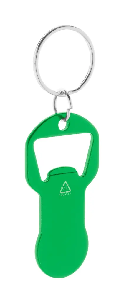 Privjesak za ključeve otvarač za boce AP808261 green 31×61×2 mm-0