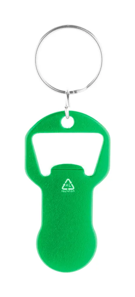 Privjesak za ključeve otvarač za boce AP808261 green 31×61×2 mm-1