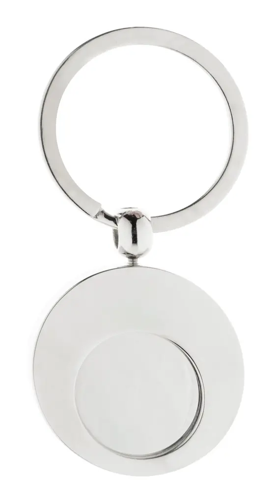 Privjesak za novčić za kolica AP808260 silver 36×36×5 mm-1