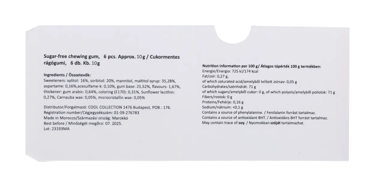 Žvakaće gume CUSTOM MADE AP716848 white 54×63×6 mm-4