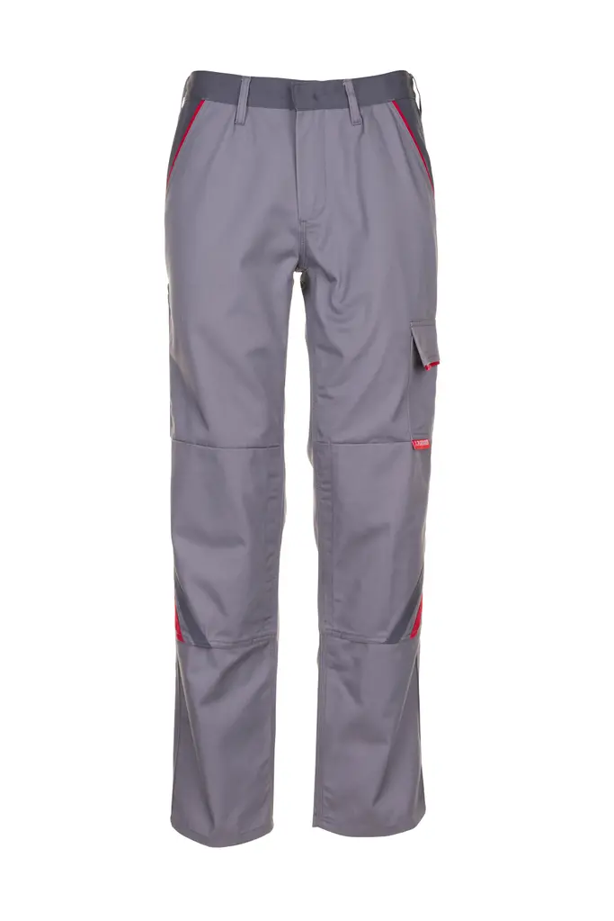 Planam HIGHLINE, radne hlače, zinc/slate/red, 50-0