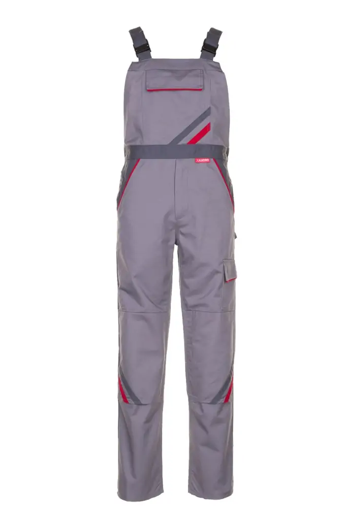 Planam HIGHLINE, treger hlače, zinc/slate/red, 62-0